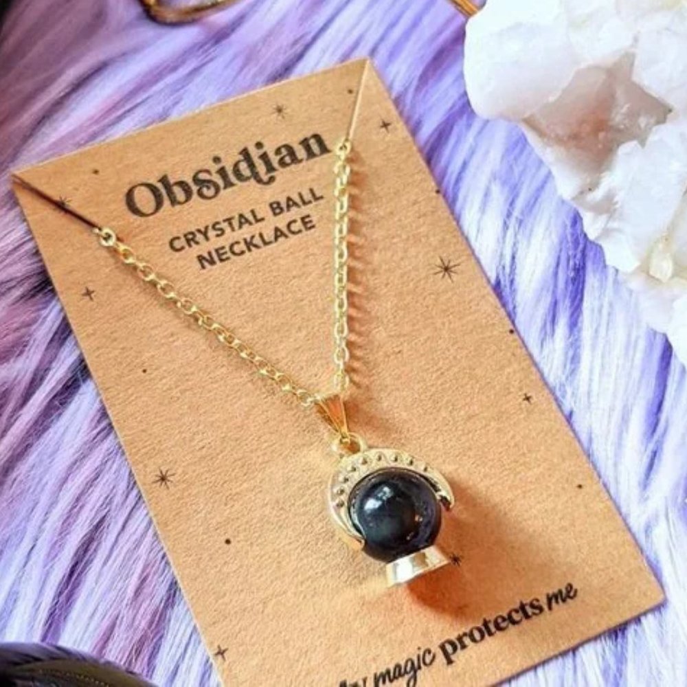NWT: Crystal Ball Necklace Goddess Provisions